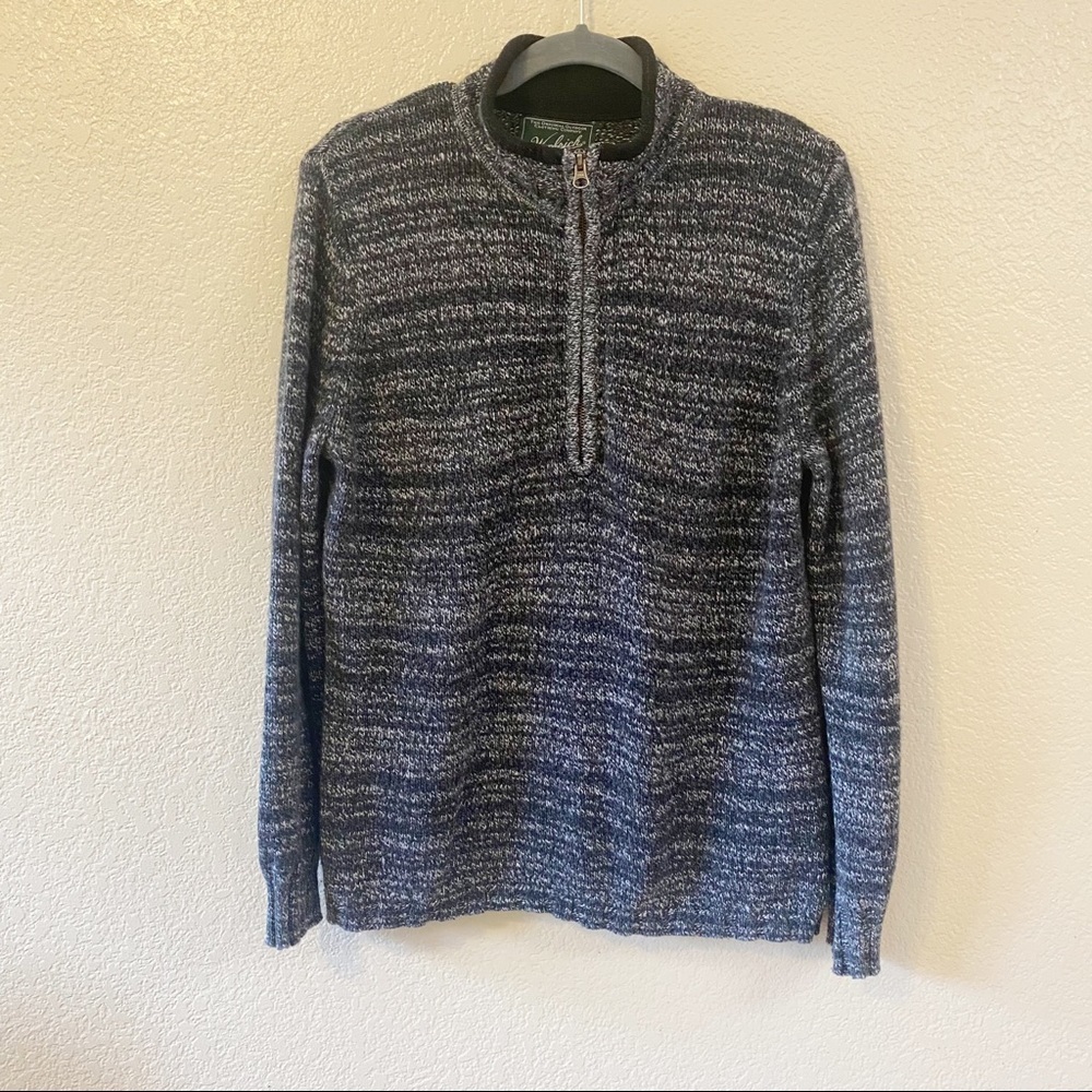 Woolrich Women's XL Quarter-Zip Wool-Blend Sweater